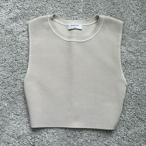 Aritzia sculpt knit top